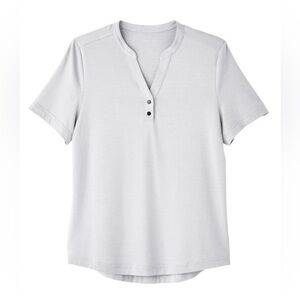 NWT north end women’s polo small loose fit golf shirt platinum silver gray